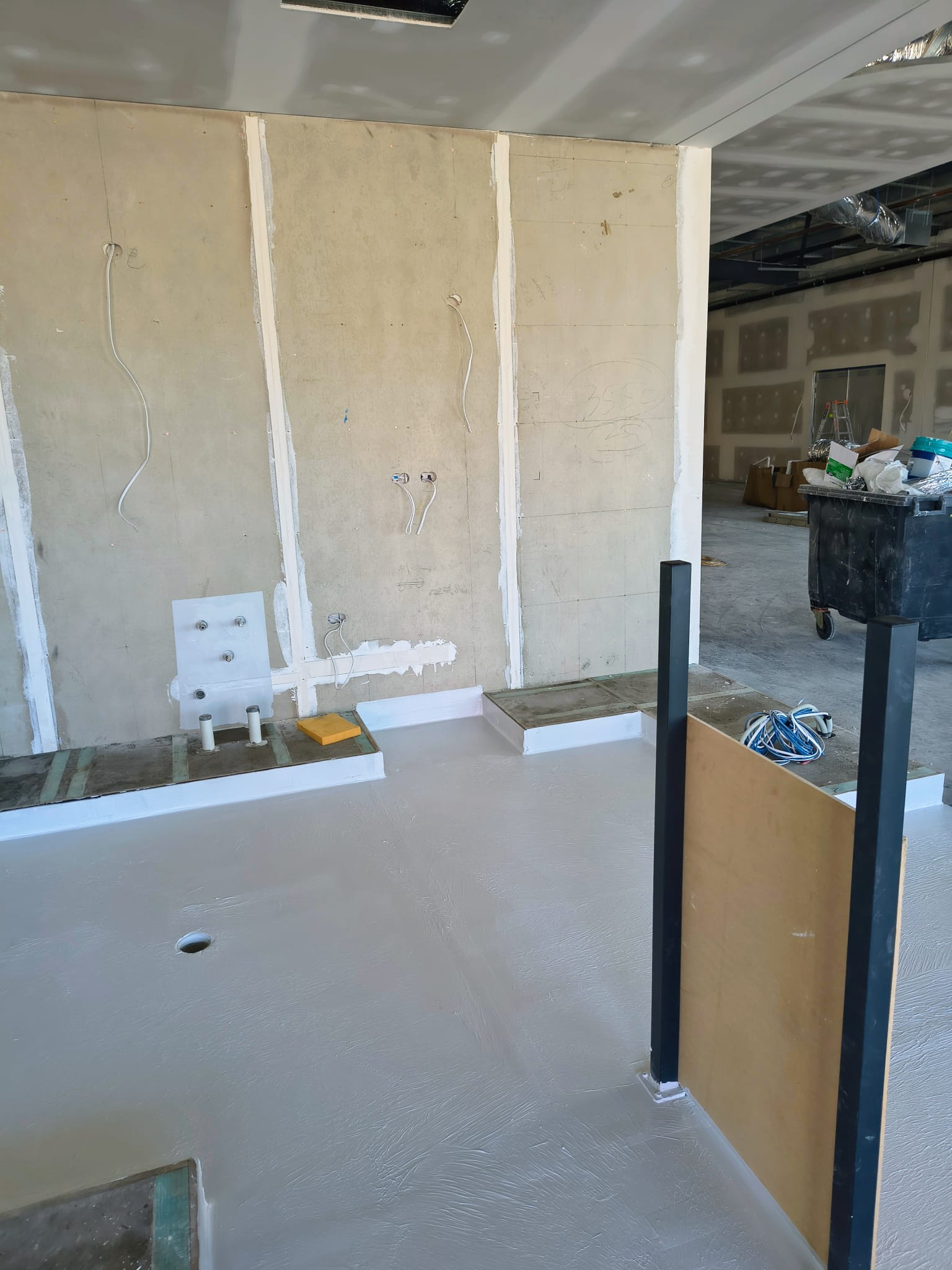 Waterproofing preparation - wall framing - Sydney Choice Waterproofing